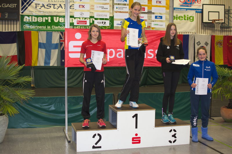Höhengleich mit ihrer Dauerkonkurrentin Kim Katter, von der LG Ems Warendorf, belegte Annika Schulze Kalthoff den Silberrang.