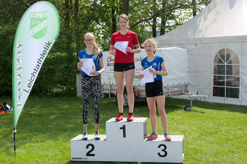 Diesmal übersprang sie wieder sehr gute 1,51m und gewann diesen Wettkampf deutlich vor Maja Elsing vom SuS Stadtlohn.