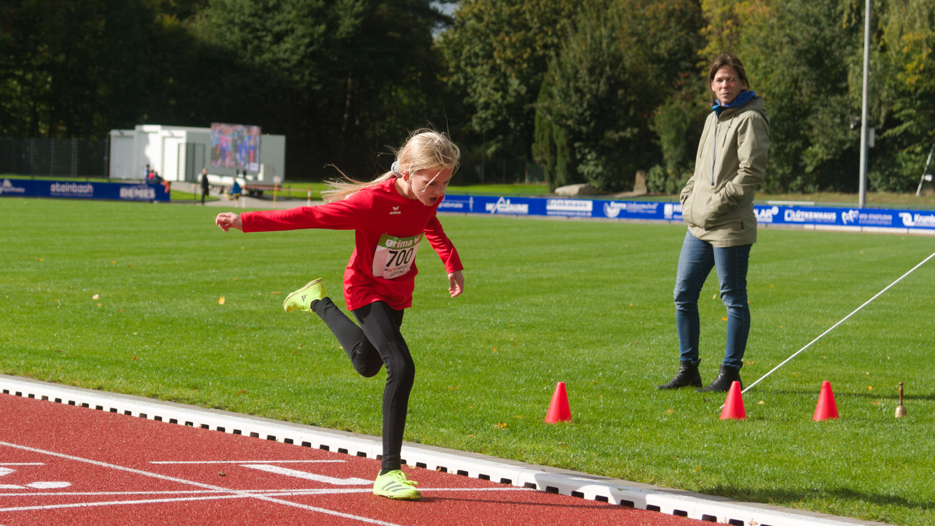 Mit Endspurt über die Ziellinie, Lea verbessert ihre Bestzeit um rund 14 Sekunden