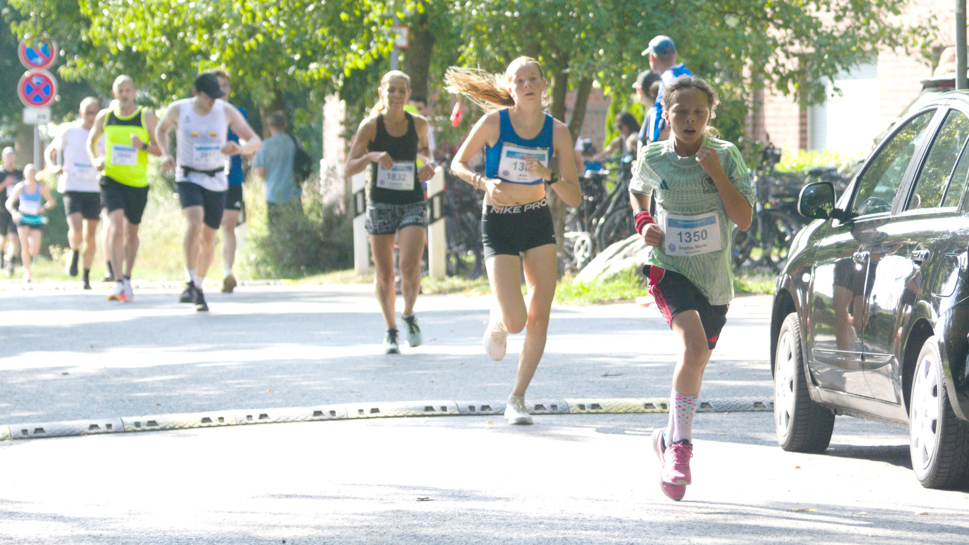 Sophie lief über die gesamte Strecke ein schön gleichmäßiges Tempo.