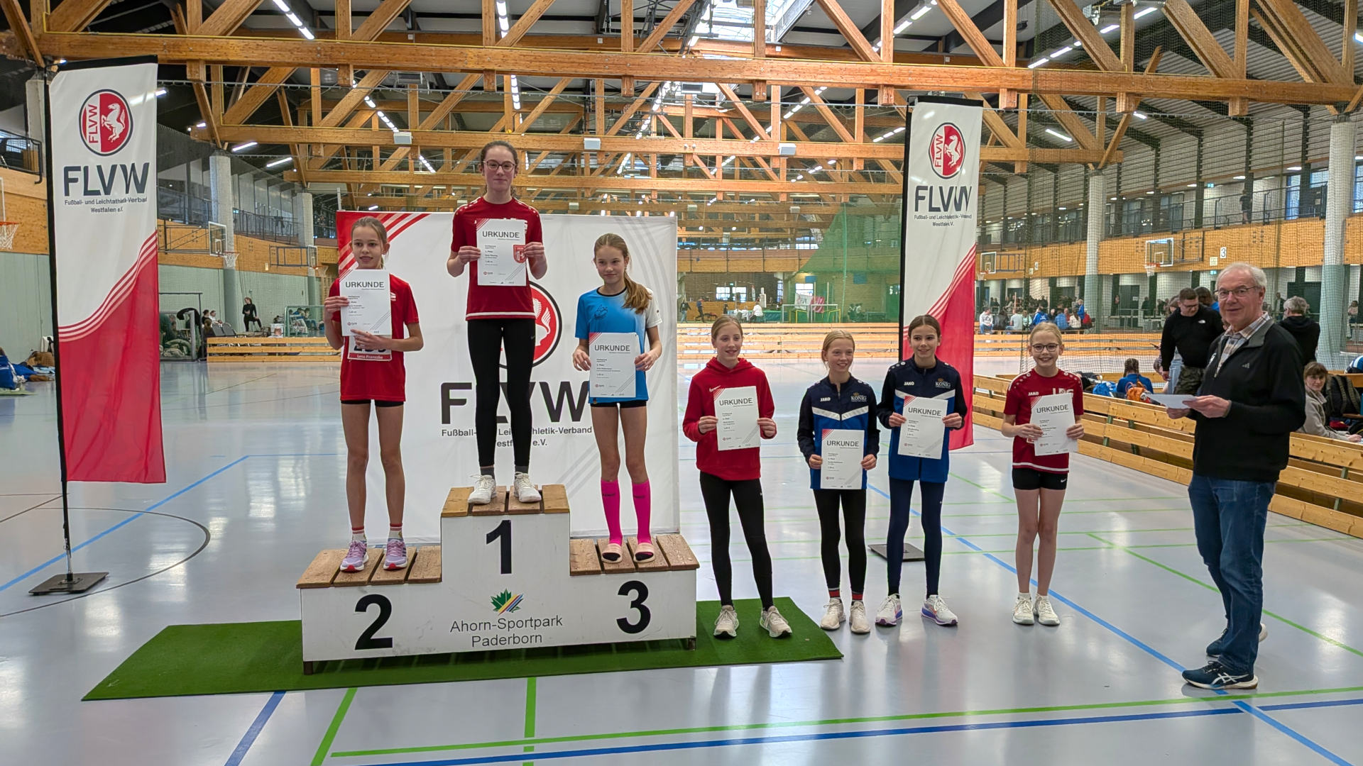 Zum ersten Mal ganz oben auf dem Siegerpodest bei Westälischen Meisterschaften.